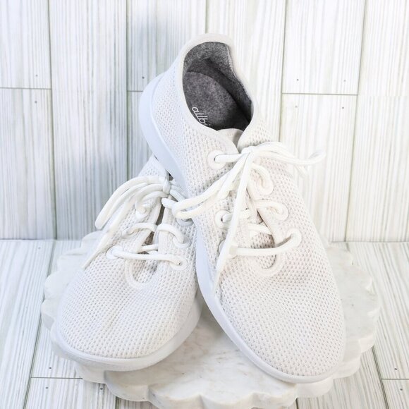 Allbirds Size10 wool runners white lightweight sneakers - Picture 1 of 6